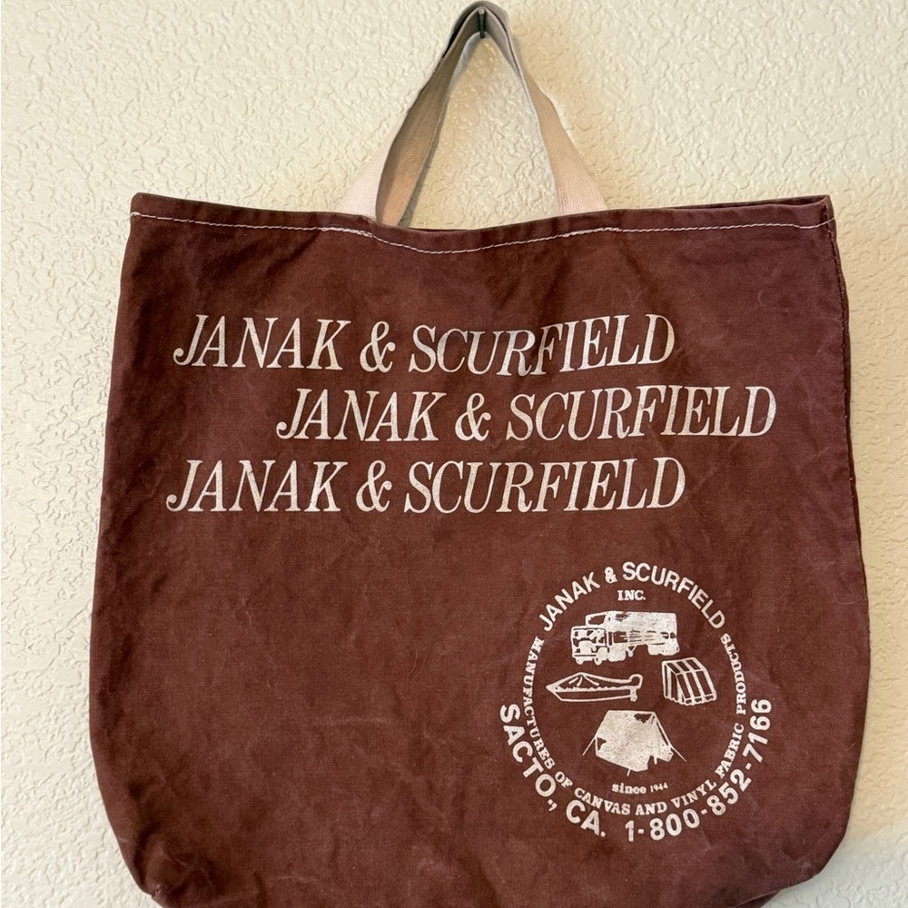 Vintage Brown Tote Bag